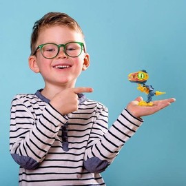 Silverlit - YCOO - Robot Dinosaur Cyber Punk to Build Surprise in His Egg - Sound Effects and Light LED - 8 Different Biopods to Collect - from 5 Years