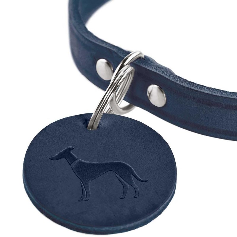 HUNTER Aalborg Dog Collar, Colour: Orange, Robust and Durable Leather,