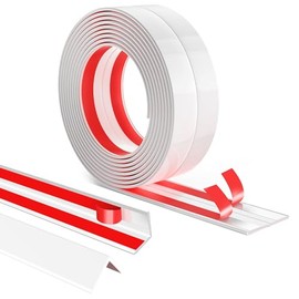 Wall Corner Protector Peel and Stick Wall Molding Trim Flexible Self Adhesive Inside & Outside Wall Corner Guards Molding Trim for Wall Edge Corner Ceiling, 1.6 in x 30 Ft, White