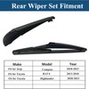 Rear Windshield Wipers Blade Arm Set for Toyota RAV4 2013-2018