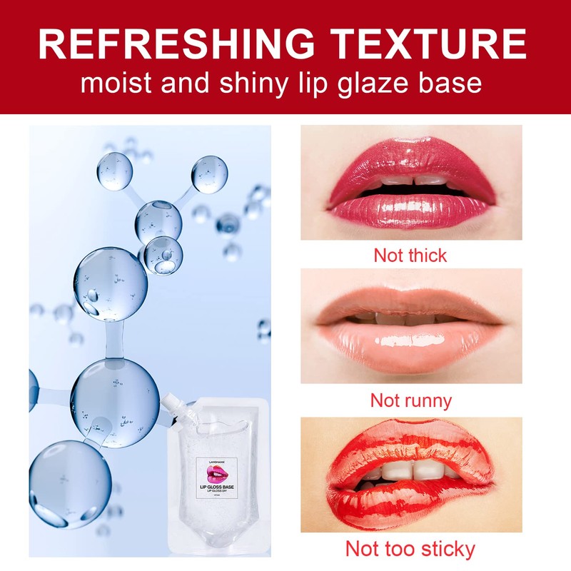 Eakroo 2Pcs Moisturize Lip Gloss Base Oil Material Makeup Primers,