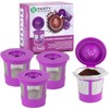 PARTY BARGAINS Reusable Coffee Filter Cups 4-Pack for 2.0 Brewers