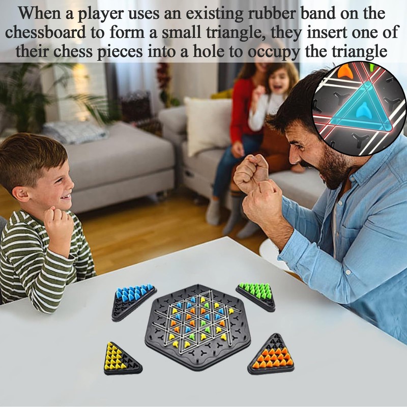 Geometric Chess Game, Chain Triangle Chess Game Interactive Triggle Game