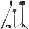 Kaitezenz 63in Selfie Stick Tripod for Gopro Camera, Kaitezenz Long