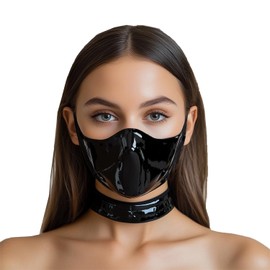 GREEFEI Latex Rubber Mask, Handmade Latex Mask, Costume Accessory for Women and Men, Cosplay Party, S
