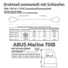 Drahtseile24 Loop Cable, Steel Cable Coated with Eyelets & ABUS