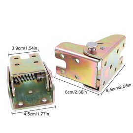 Shiwaki 2 x Folding Table Legs, Self-Locking Hinges, Extension Folding Table Bed Legs, 90° Lock, Folding Sofa Leg Made of Galvanised Steel, Furniture Accessories