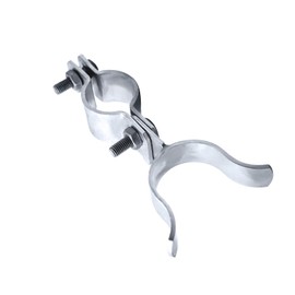 1-3/8" x 1-5/8" Fork Latch Galvanized Fence Gate Latch for Chain Link Fence Gate Frames with Padlock Hole Wall Mount to Post or Wall