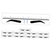 Mikinona Eyebrow Tattooing Kit 50pcs Stencil Ruler Templates Precision Shaping