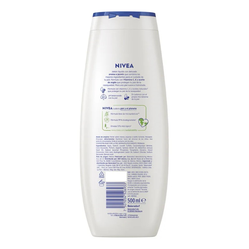 Jabón Líquido Corporal Nivea Diamond Hidratante 500ml