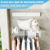 Sleclean Wall Mounted Drying Rack, Collapsible Drying Racks for Laundry,