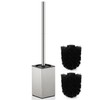 HOUHA Toilet Brush Stainless Steel with Toilet Brush Holder, 2
