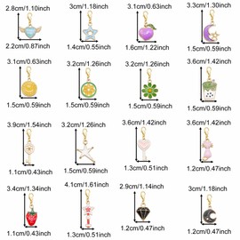 GraceAngie 1 Set Shoe Charms for Sneakers Shoelace Charms Shoe Accessories Decoration Charms Shoe Jewelry for Sneakers (Colorful-16pcs/Set)