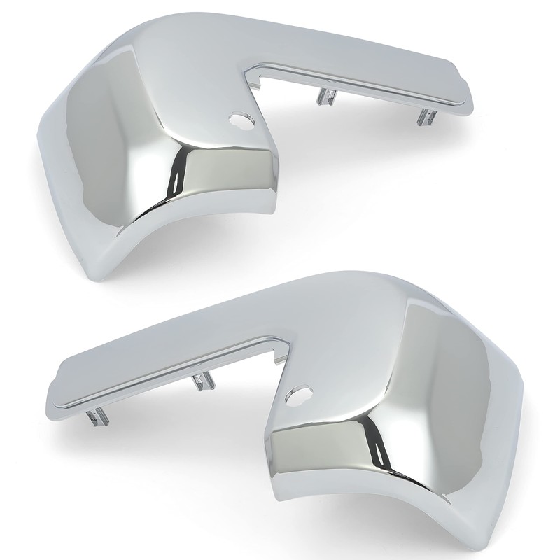 Kojem Rear Bumper End Cap W/Sensor Hole Pair Chrome Compatible