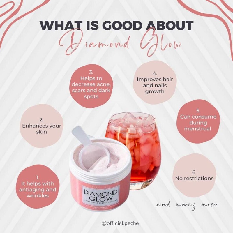 DIAMOND GLOW Collagen Skin Whitening Glowing Clear Acne Anti Aging