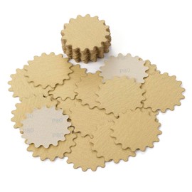 MAXMAN 50 PCS Hook and Loop Sanding Discs, 3-Inch Flex Edge Wavy Sander Pads Alumina Orbital Sandpaper 80 Grit - Perfect for Sanders Hand Drill, Bowl Sanders & Woodworking Wood Auto, No Hole