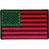 Ivamis American Flag with African Colors Iron on Patch- 3.2x2