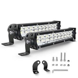 LED Light Bar Work Light 18 cm 60 W Light Bar 12 V Motorcycle LEDs Additional Headlight Bar LEDs Work Light Bar for SUV Offroad ATV UTV Tractor 4 x 4 Car Pack of 2