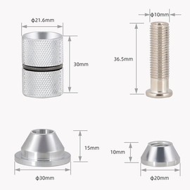 YFFSFDC Bicycle Carbon Fork Expansion Bolt 28.6mm Bicycle Accessories Extension Load Core Screw High Strength Motorcycle Accessories Durable Stability Easy Use Stainless Steel Screw