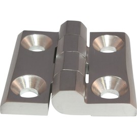 AISI 316 Stainless Steel Hinge Screw-On Hinge Stainless Steel 40 x 40 mm 270°