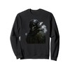 Cool Gaming Black Army Soldier Illustration Graphic Designs Sweatshirt