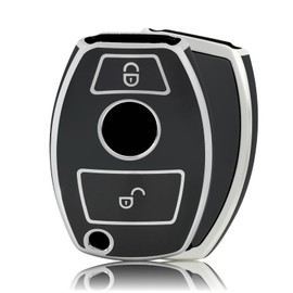 OFFCURVE Key Case Car Key Cover, Key Cover Protective Case for Class A B C E G M R S GL CL CLK SL SLK W169 W245 W203 W211 W463 W164 W251 W220 X164 Sprinter Vito Viano