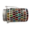 Outdoor Solar Lantern Lights Decorative Mosaic Jar Hanging Lantern Pathway