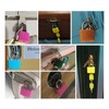 Yesmin 2 Pcs Luggage Lock with Key,Mini Padlock Luggage Lock