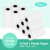 Sunicon 10pcs Mini Photo Printer Paper Roll,Mini Pocket Printer Refill