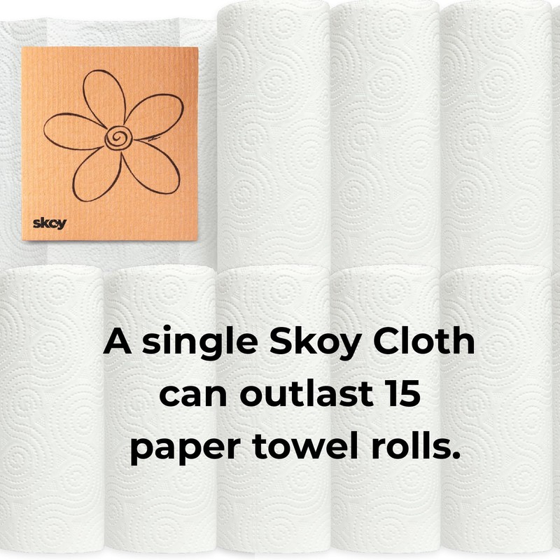 Skoy Cloth, 4-pack Versatile Swedish Dishcloths for Kitchen and Household