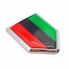 Overdecor African Afro American Flag Decal Stickers Car Emblem Black