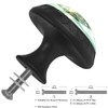 Genhuyiz 4 Pcs Drawer Pulls Green Forest Cabinet Knobs Round