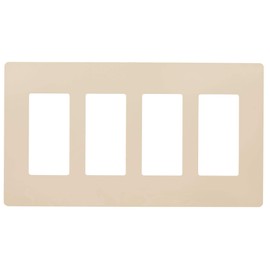 Faith SWP4-IV-01 Screwless Wall Plate Child Safe Outlet Covers, 4.68" H x 8.4" L, Fits GFCI, USB Receptacles, Dimmers, and Lighting Controls, ETL Listed, 1-Pack, Ivory