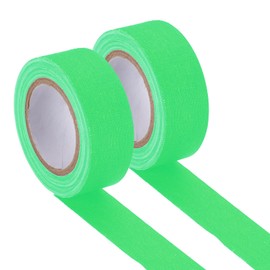 PATIKIL Glow in the Dark Gaffers Tape, 0.8 Inch x 32.8 Feet Colored Cotton Glow Tape Markers Fluorescent Glow in the Dark Tape Stickers for Party Decorations, Green