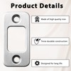 2 Pack Deadbolt Strike Plate Door Strike Plate 1" x