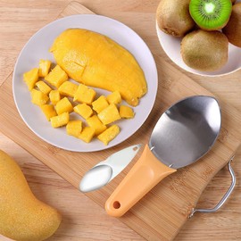 Mango Slicer Cutter Peeler Corer,Kiwi Cutter Slicer,Mango and Kiwi Splitter Cutter Divider Cuber Corer Remover,Watermelon Cutter Slicer,Kitchen Tools for Making Fruit Salad