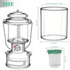 GXFCCYXT 20-Pack String Tie Lantern Mantles with 2 Pcs Lantern