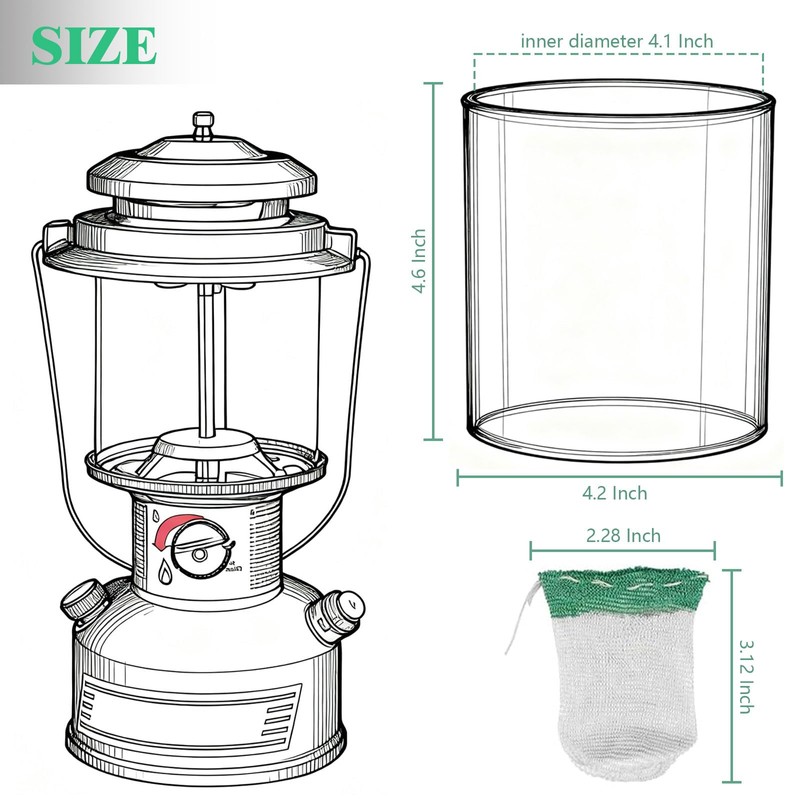 GXFCCYXT 20-Pack String Tie Lantern Mantles with 2 Pcs Lantern