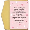 Qiliji Cute Bestie Birthday Card, Poem Birthday Card for Bestie,