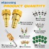 Mtsooning R1234yf to R134a Conversion Adapter,High/Low Pressure Side R134a to