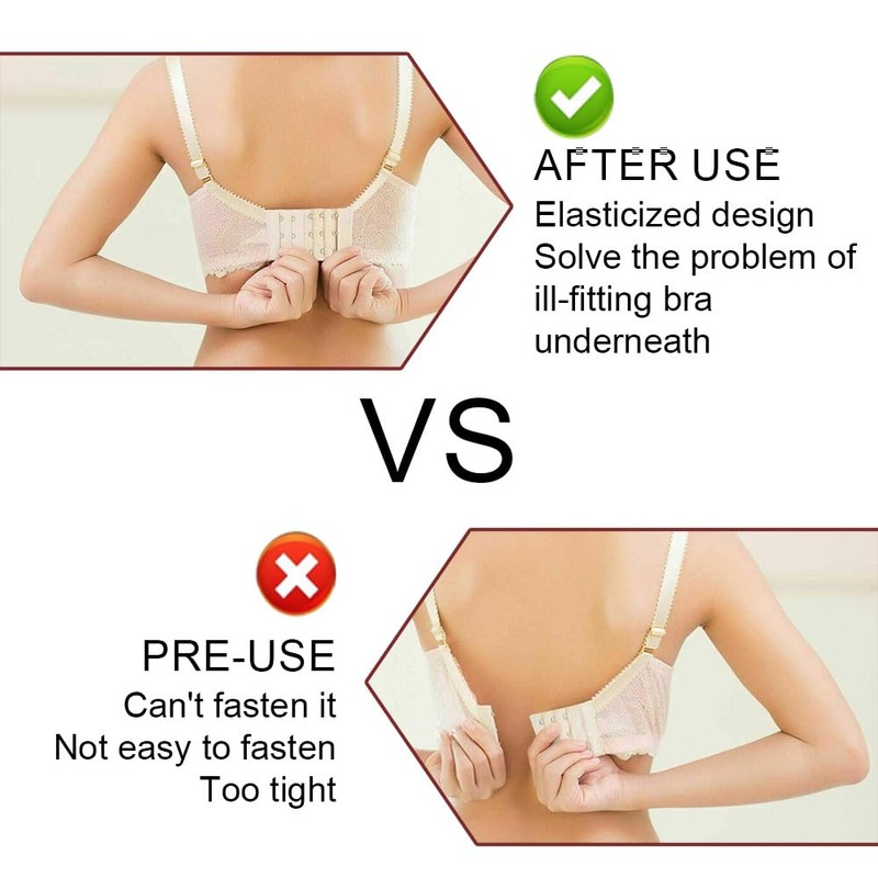 Azlanway Bra Extender 8 Pieces 4 Rows 4 Hooks 3