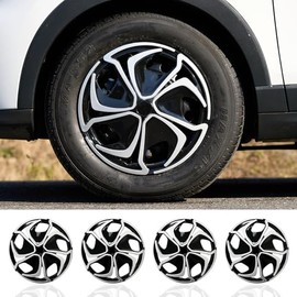 14 inch Wheel Covers for Iron Rim Wheel Cover,14 inch Hubcaps Wheel Cover Set of 4 Plastic Hub Covers Wheel Replacement Hubcap Accessories for Car (Flower Style, 14 inch)