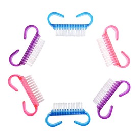 CINECE Nail Brush, Nail Brush, Hand Washing, Longer than Normal, Length 3.2 inches (8.2 cm), Between Nails, Colorful, 5 Colors, Set of 5 (8.2 x 2.5 x 3.8 cm)