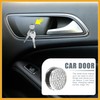 Partuto 4pcs 22mm Bling Car Dashboard Hooks Storage Hooks Silver