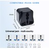 Tekit Black NEMA 6-20P Universal Plug Adapter110-250V 15A,Universal World to