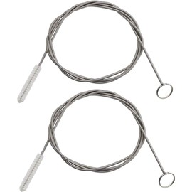Mtxorvix Juego de 2 cepillos de Limpieza de Tubo Flexible de 60 Pulgadas de Largo, cerdas de Acero Inoxidable y Nailon, Adecuado para Cocina en el hogar, pecera, Accesorios de Bomba de Agua y más
