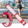 Durable Silicone Watch Strap Replacement Wristband for Watch(Red White)