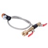 CO2 Universal External Hose Adapter G5/8-14 24in Dual Valve Soda