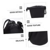 SEWACC 4pcs Camera Lens Pouch Set with Belt Loop and
