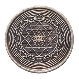 'Good Luck Coin "Sri Yantra Copper Tin-plated 4 cm